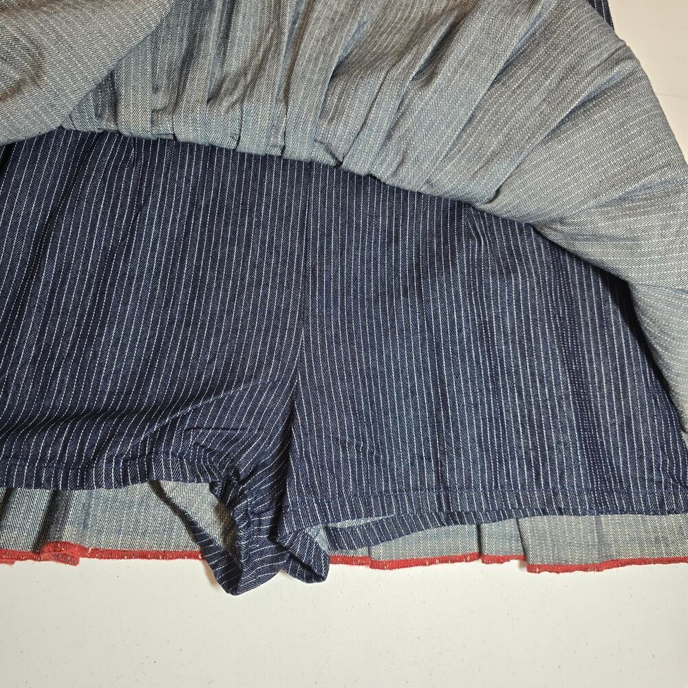 NWT Anthropologie Pilcro Sleeveless Pleated Denim Romper. Size 12.  Retails $160 - Picture 6 of 7